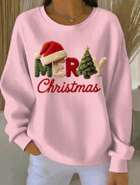 Women's Christmas Print Round Neck Sweater - image 11