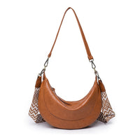 Vintage Crescent Crossbody Bag - image 1