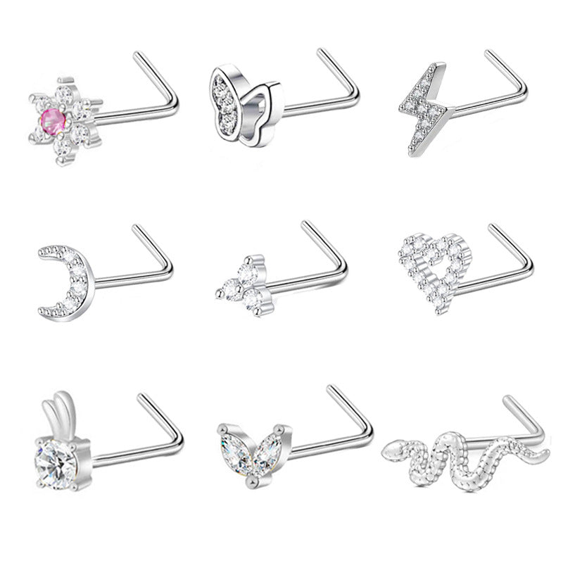 Zircon Nose Stud - image 4