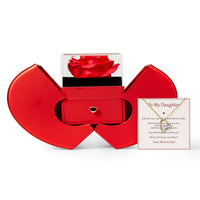 Forever Love Necklace – Eternal Rose Heart Gift Box - image 4