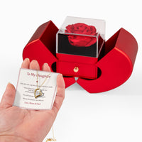 Forever Love Necklace – Eternal Rose Heart Gift Box - image 5