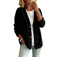Women's Loose Button Casual Jacket - image 5