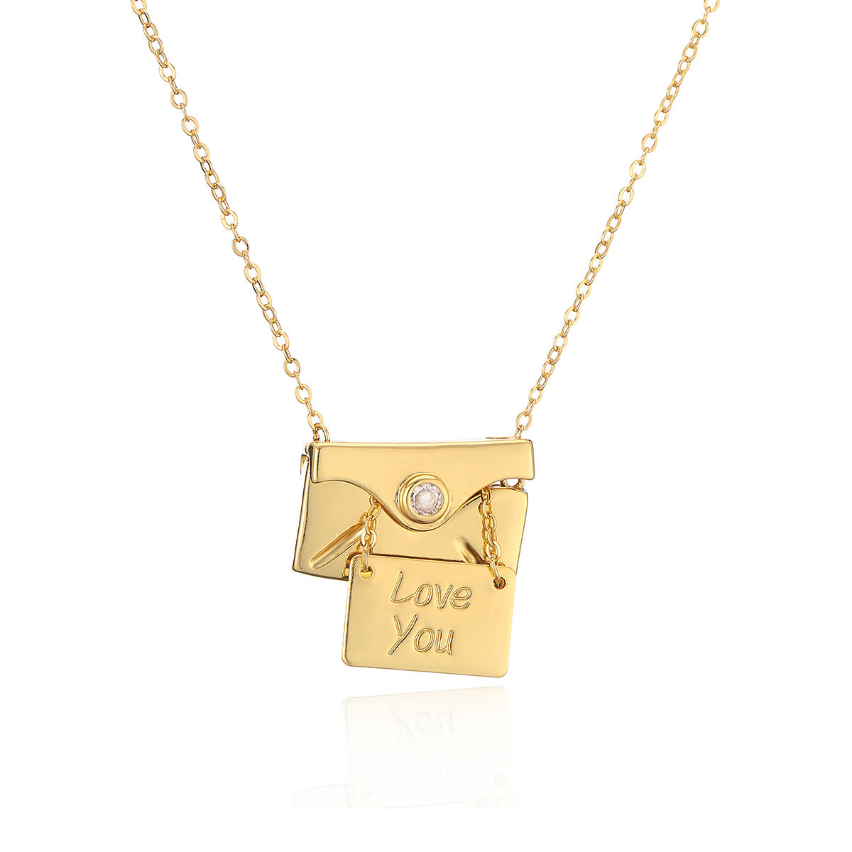 Artisan Gold Pendant Necklace