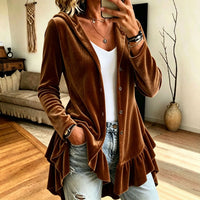 Women's Hooded Button Front Cardigan - image 2