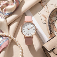 Casual Leather Strap Quartz Watch - image 4