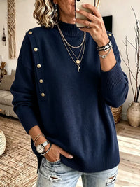 Women's Button Front Knit Sweater - image 7