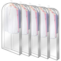 Paquete de 5 fundas transparentes para colgar ropa, antipolvo - image 2