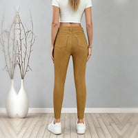 Mustard Yellow High-Waist Skinny Jeans - image 5