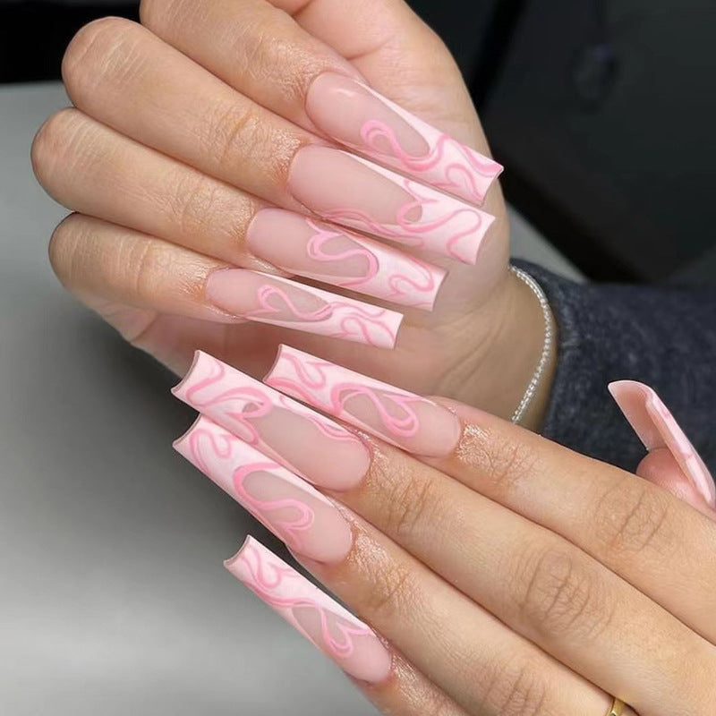 Heart Stripe Press-On Nails - image 8