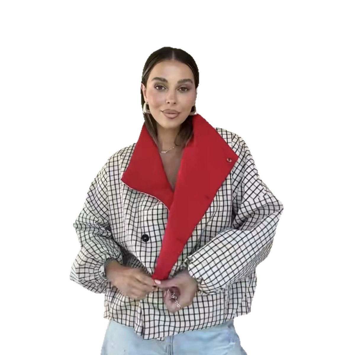 Women's Loose Casual Coat - image 4