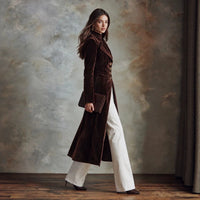 Retro Velvet Belted Waist Coat - image 2