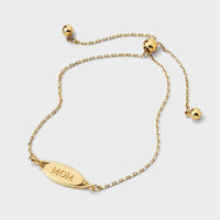 Gold Dipped Mom Oval Adjustable Bracelet - image 5