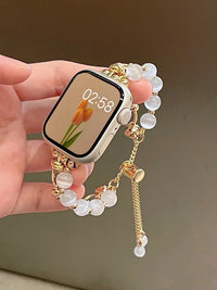 Cat Eye Bead Metal Band Compatible with Apple Watch - image 8