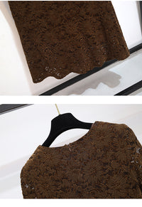 French Style Retro Lace Dress - image 6