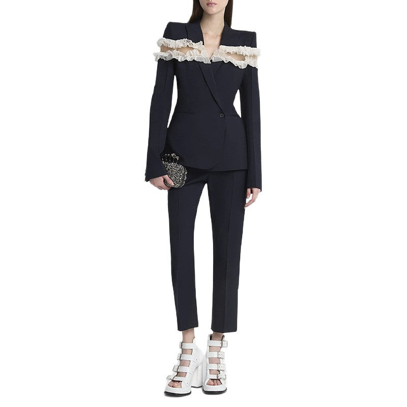 Mesh Panel Jacket and Pants Set - image 5