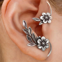 Vintage Flower Ear Cuff Earrings - image 1
