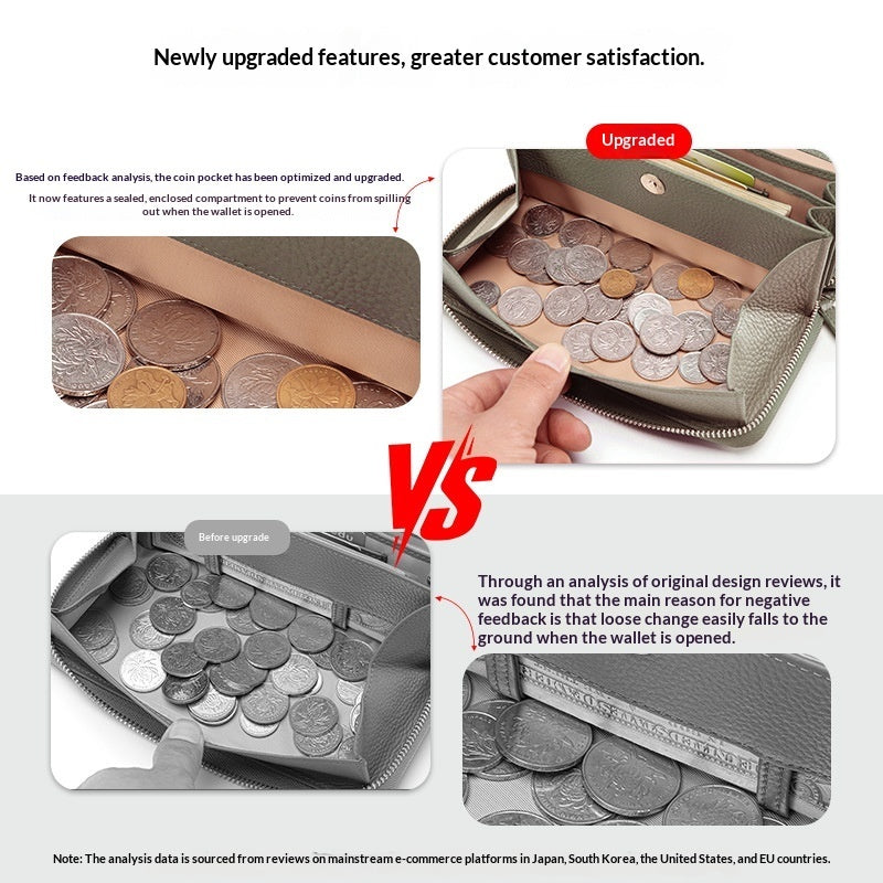 Large Capacity Genuine Leather Wallet - image 2