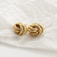 Gold Statement Earrings - image 9
