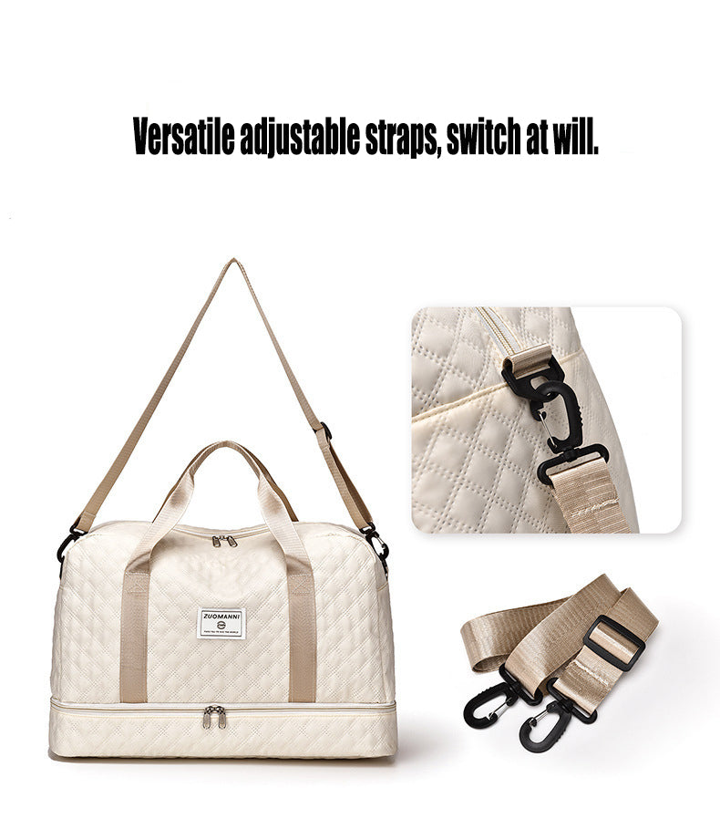 Bolso de gimnasio y viaje multifuncional con bolsillo seco y húmedo - image 5