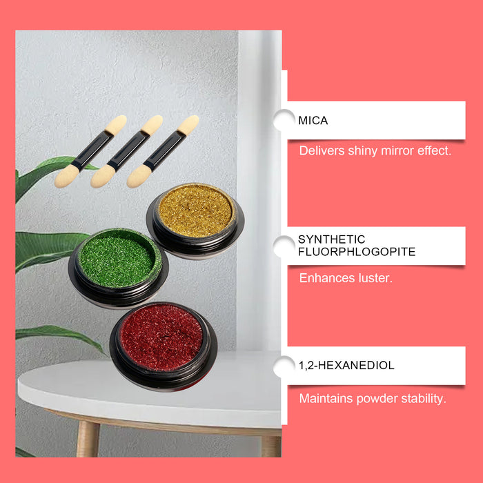 Glitter Mirror Nail Art Kit