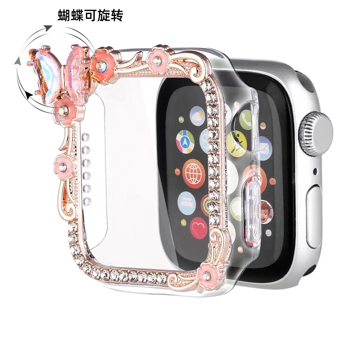 Rotating Butterfly Bracelet Band Compatible with Apple Watch - image 2
