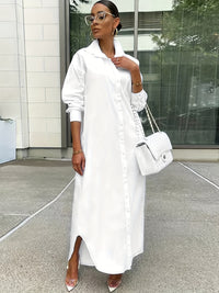 Long-sleeved Casual Shirts And Dresses With Multiple Wear Methods - image 2