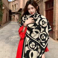 Retro High Sense Artificial Cashmere Scarf - image 2