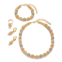 Two-Tone Beaded Jewelry Set - image 3