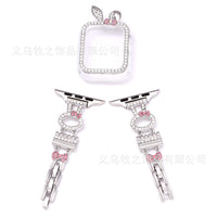 Rabbit Rhinestone Metal Band Compatible with Apple Watch - image 6