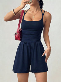 Womens Strap Casual Tube Top Jumpsuit Shorts - image 8