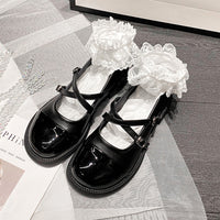 Soft Leather Color Block Block Heel Pumps - image 6