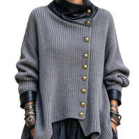 Corduroy and Faux Leather Patchwork Coat - image 5