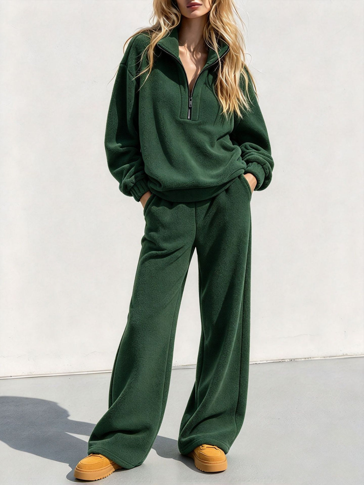 Women's Fleece Two-Piece Lounge Set - image 10
