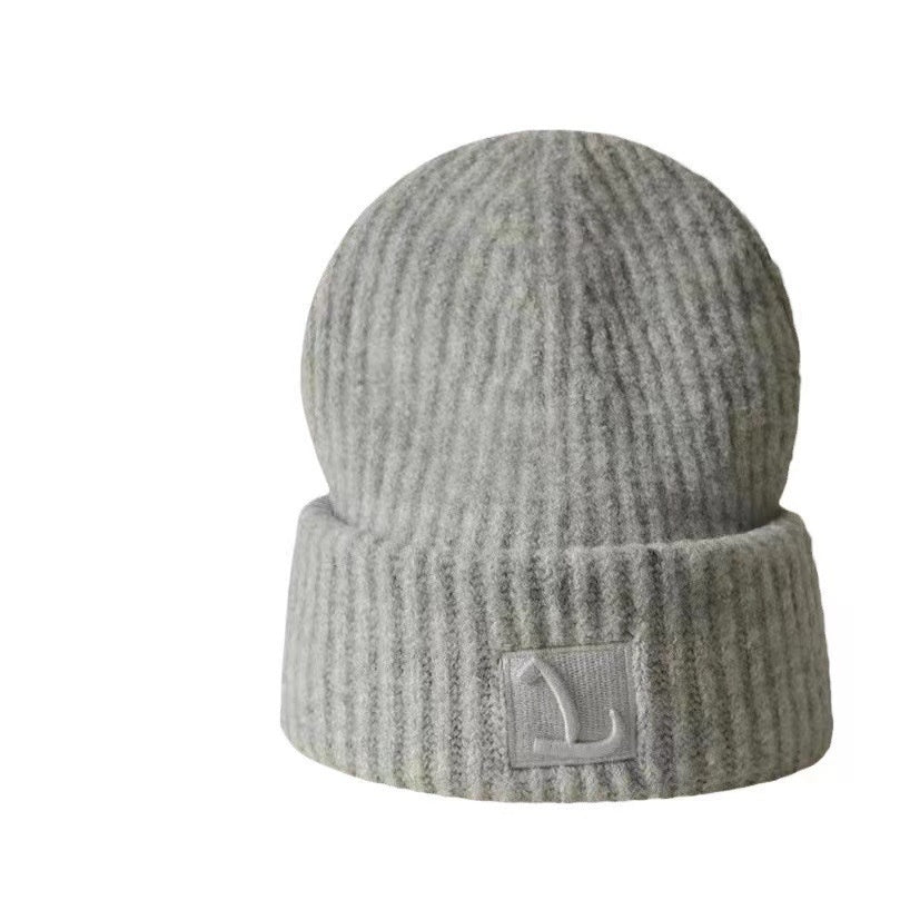 Autumn And Winter Warm-keeping And Cold-proof Ear Protection Beanie Hat Makes Face Look Smaller Knitted Hat - image 5