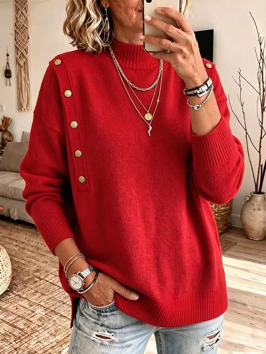 Women's Button Front Knit Sweater