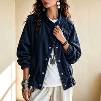 Women's Loose Casual Jacket - image 5
