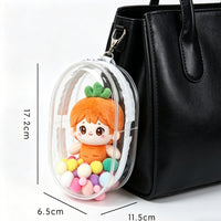 Doll Backpack,Mini Storage Case,PVC Dustproof Small Doll Bag For Mini Dolls Figures,labubu Doll Bag - image 1
