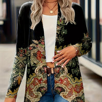 Women's Floral Print Cloak Windbreaker - image 1