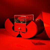 Red Apple Rose Jewelry Gift Box - image 4