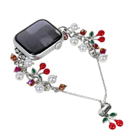 Pearl Cherry Metal Chain Watch Band - image 5