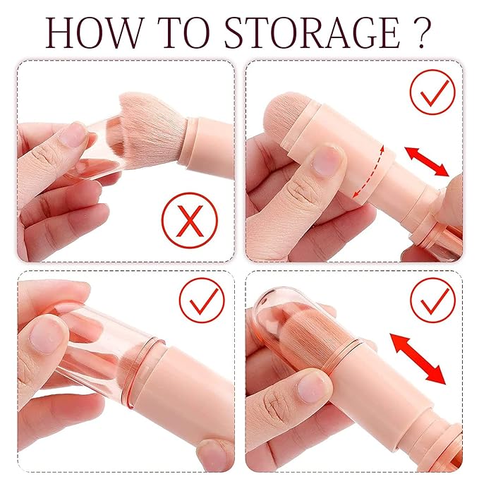 4-in-1 Travel Makeup Brush Set - image 6