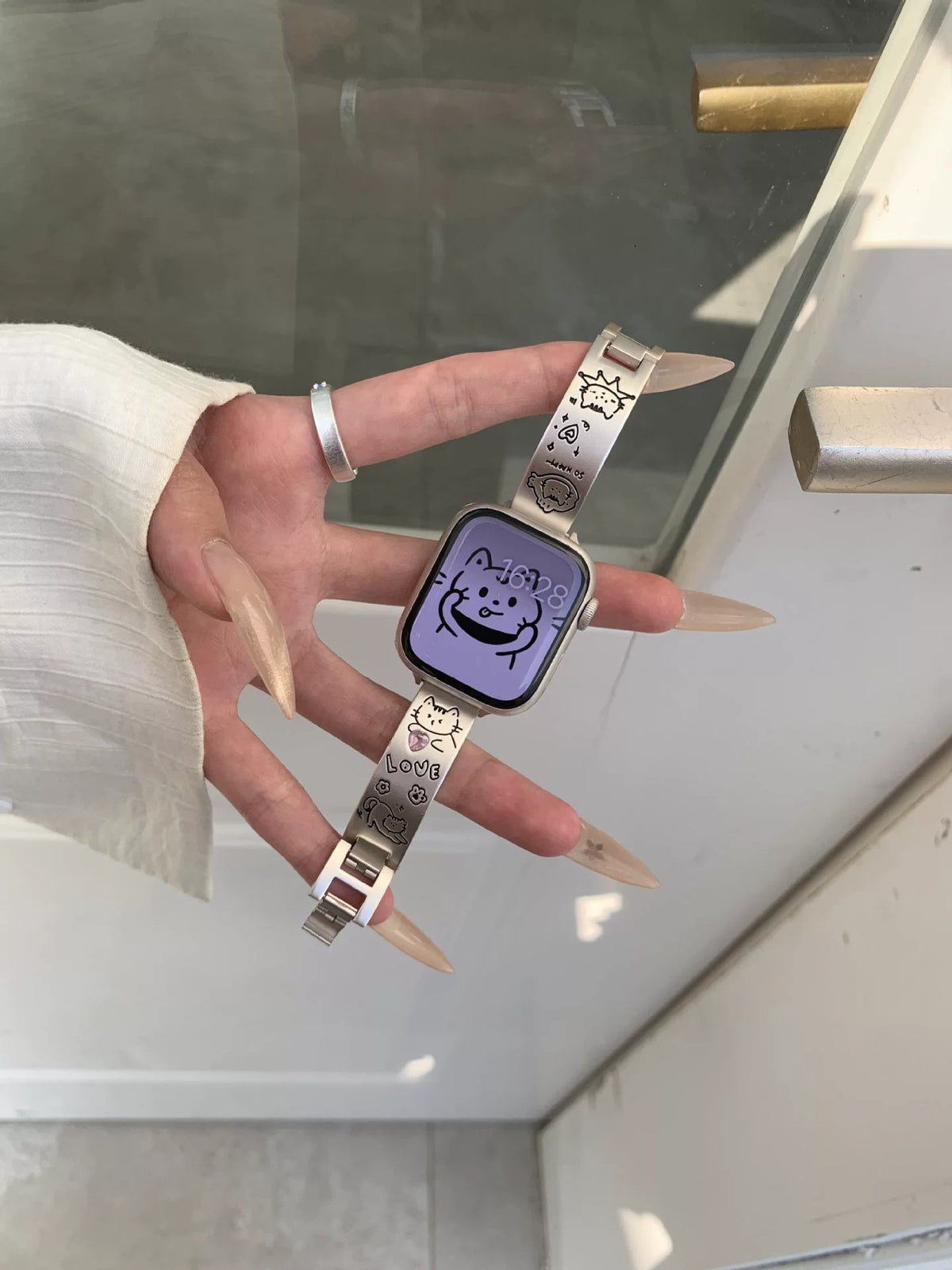 Heart Zircon Cat Bracelet Band Compatible with Apple Watch - image 4