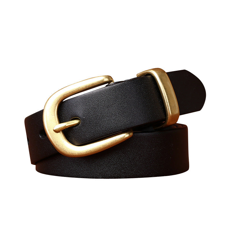 Women's Minimalist Genuine Leather Belt - image 5