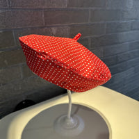 Dot Pattern Bow Tie Strap High-profile Appearance Level Sun Protection Baseball Cap - image 6