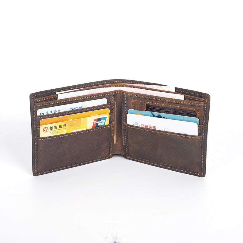 Retro Genuine Leather Horizontal Wallet - image 4