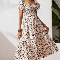 Summer Print Halter Ruffle Dress For Women - image 1