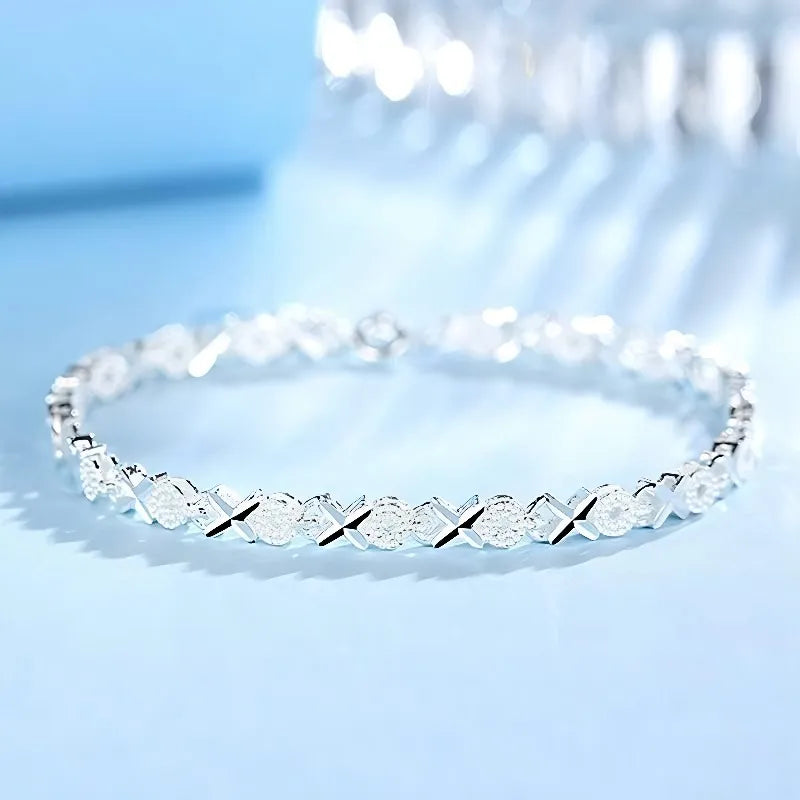 Minimalist Bracelet -Exquisite Textured Patterns, Moderate Chain Thickness - image 7