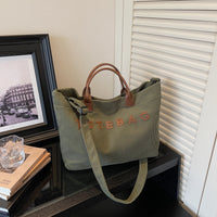 Corduroy Letter Print Tote Bag - image 10