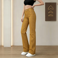 Mustard Yellow High-Waist Wide Leg Jeans - image 3