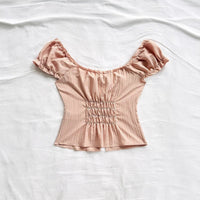 Square Neck Slim Fit Short Sleeve Top - image 2
